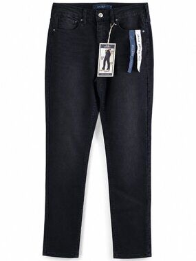 Size 5 faded black jeans "Comfort Stretch, Slim Through Hips" denim pants Basic